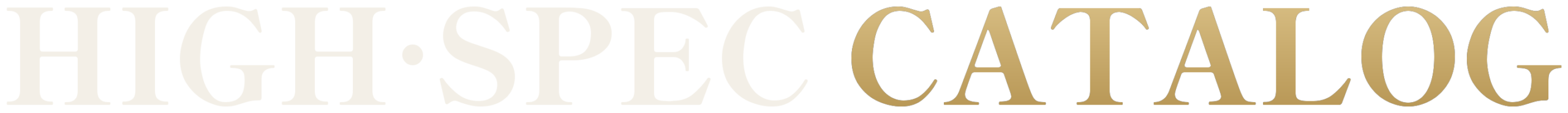 HIGH·SPEC CATALOG